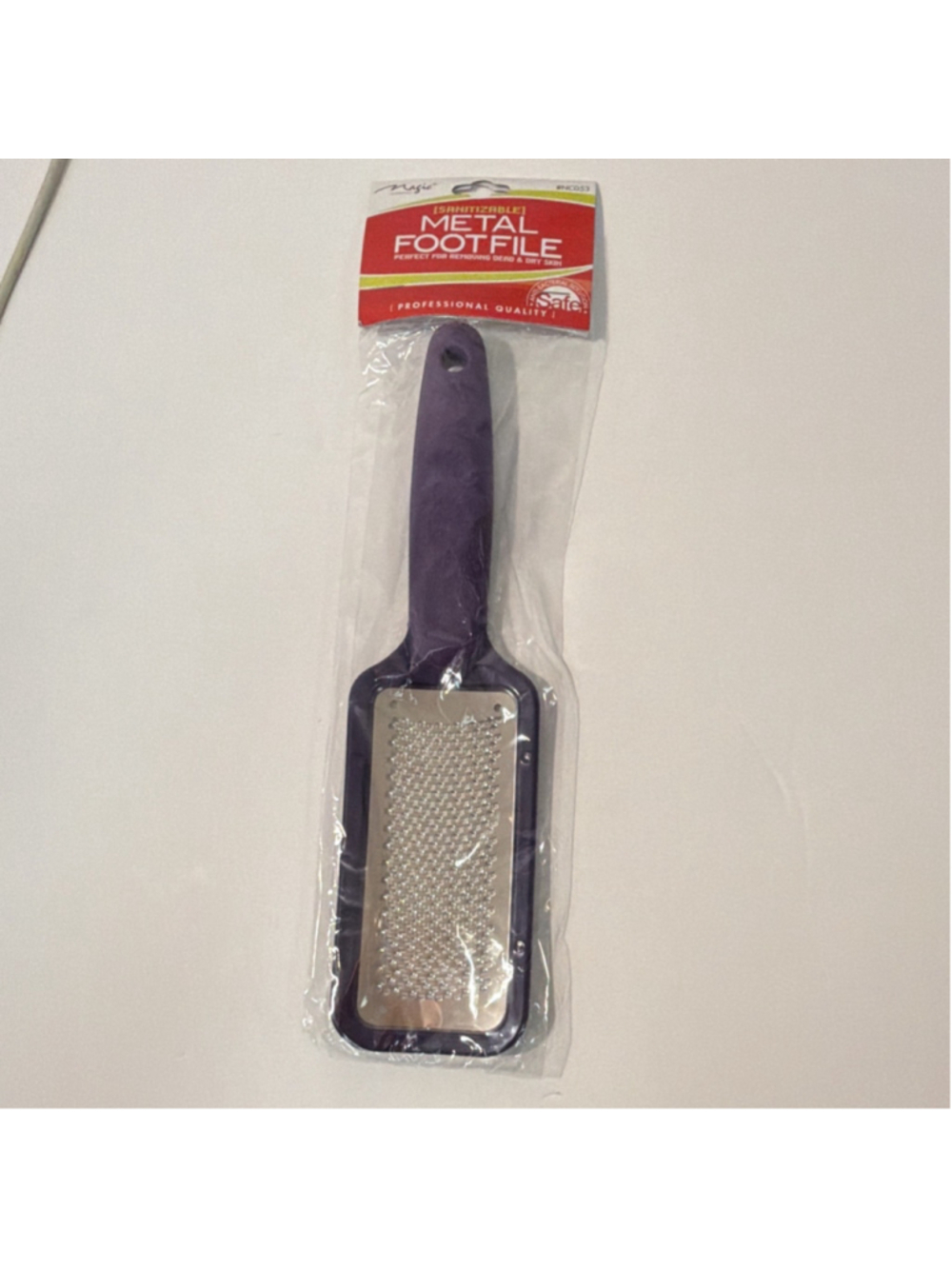 Magic Sanitizable Metal Foot File Purple Professional Pedicure Tool NC053